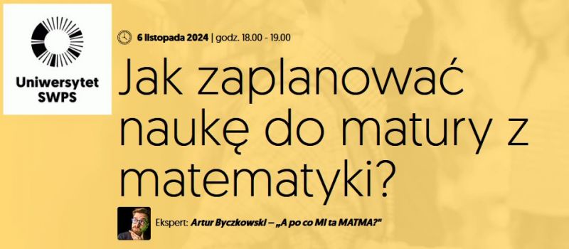 Zaplanuj naukę do matury z matemtyki